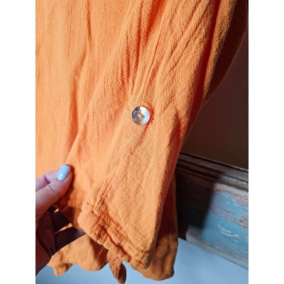 Cotton Ways Citrus Flattering Dorie Tunic Style Top Size 1 / S/M - Picture 4 of 8